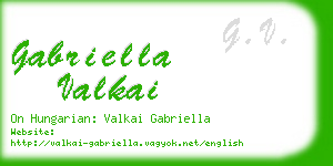 gabriella valkai business card